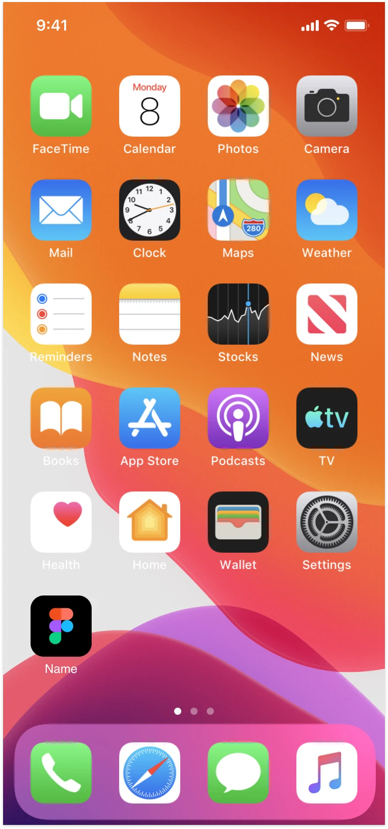 iPhone receiving push notification