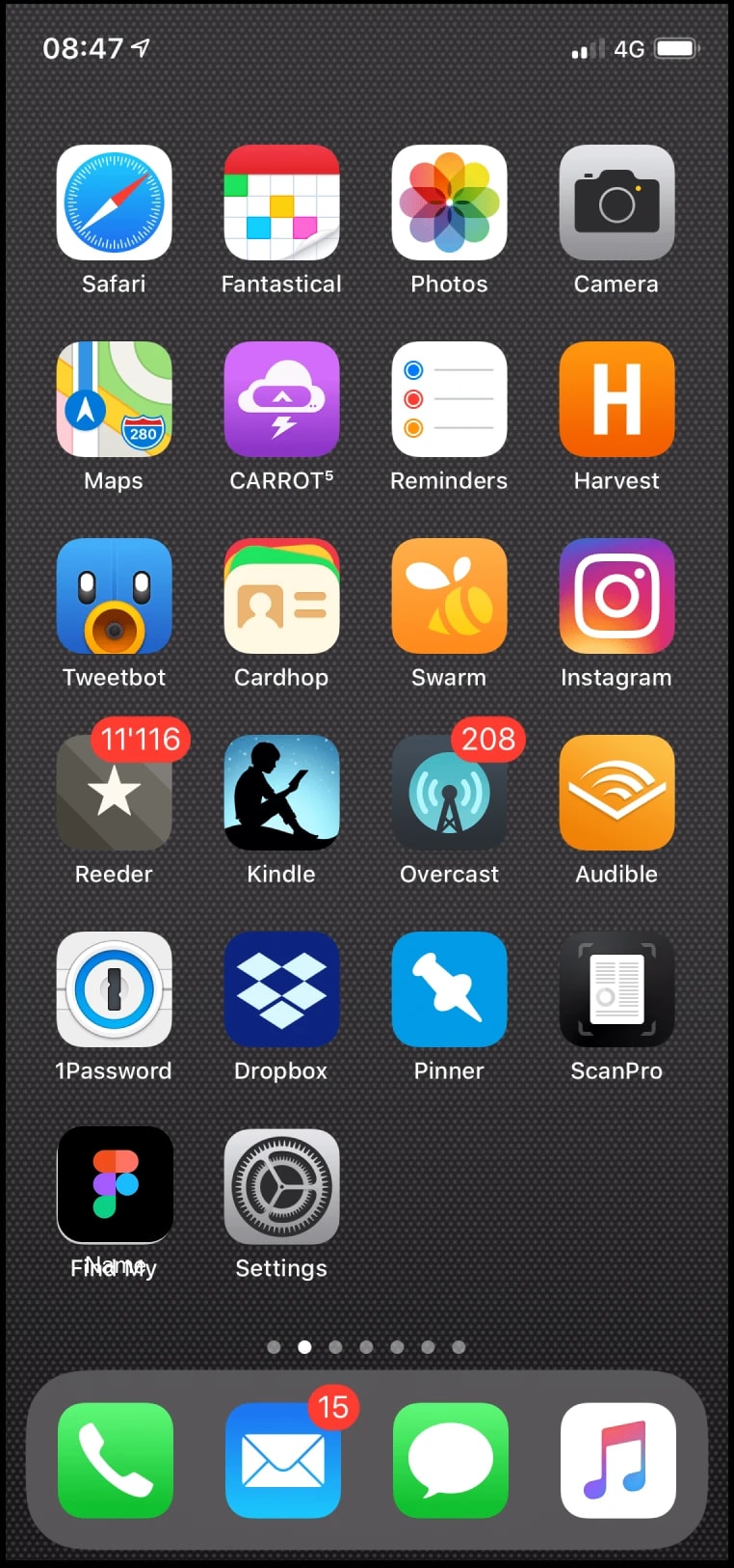 iPhone receiving push notification