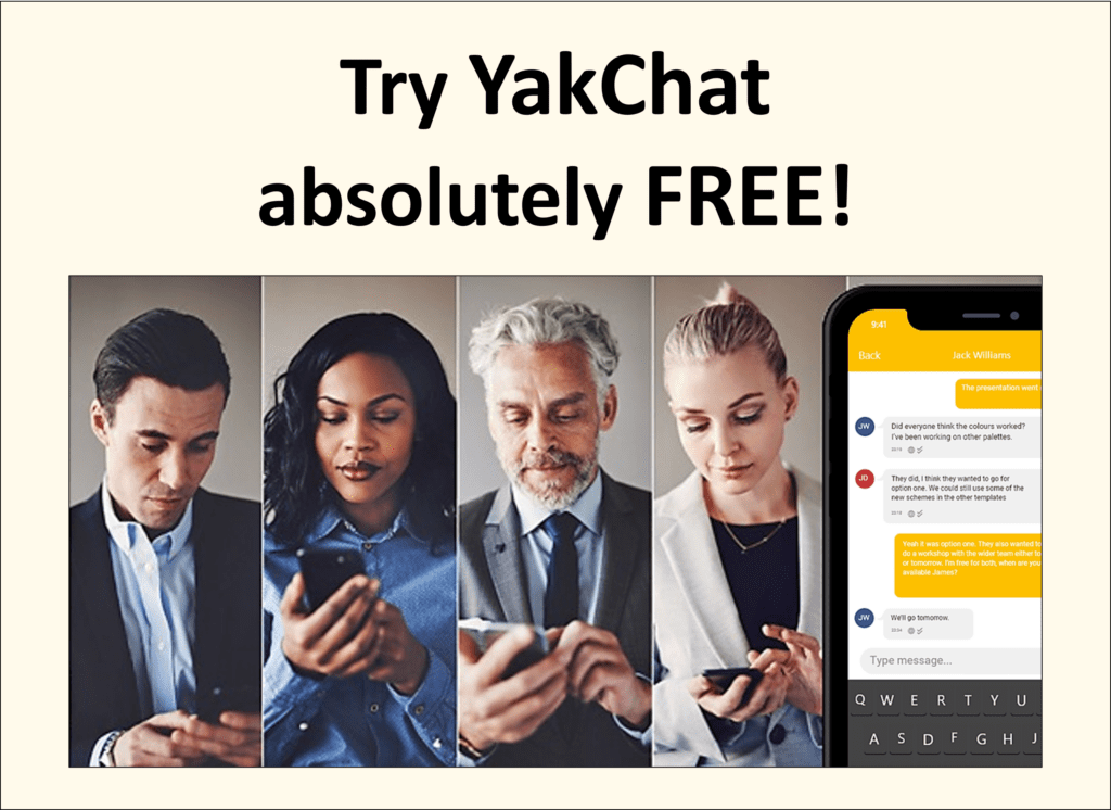 YakChat messaging app image