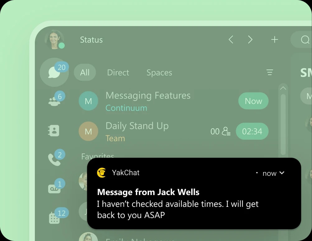 Webex desktop popup