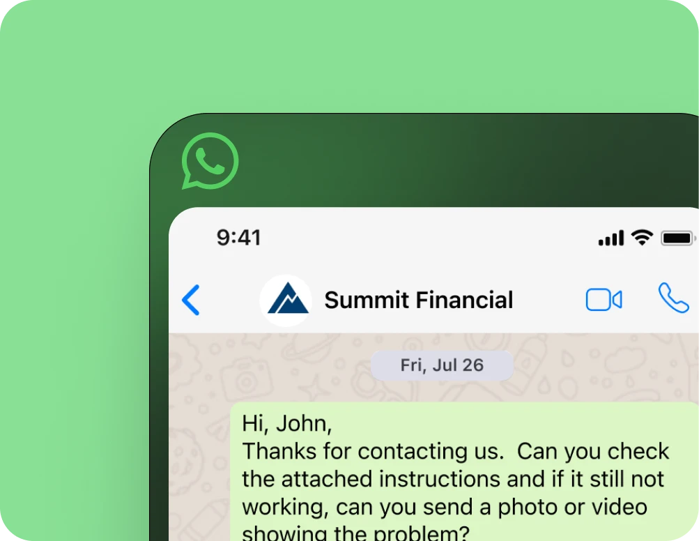 WhatsApp Business in Teams and Webex