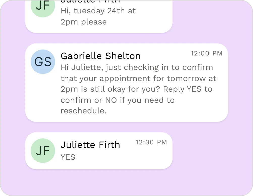 Image showing how as a YakChat user you can send text messages from a number your customers trust