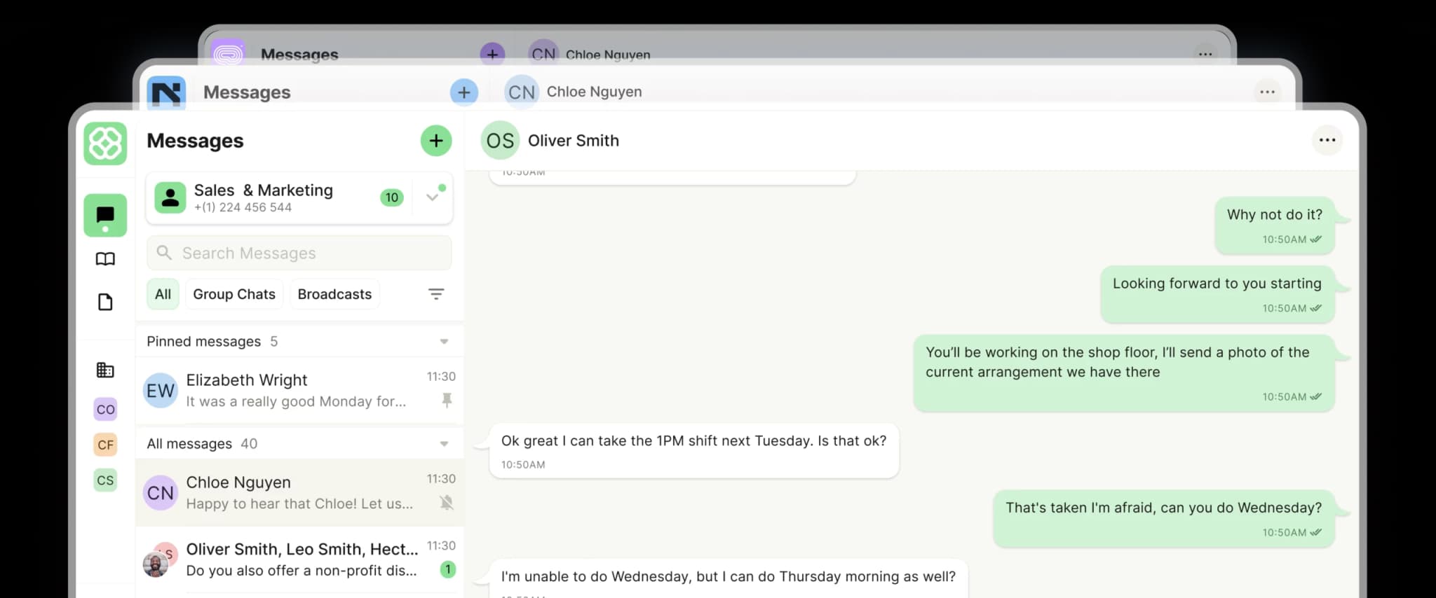 Image of example whitelabelled apps