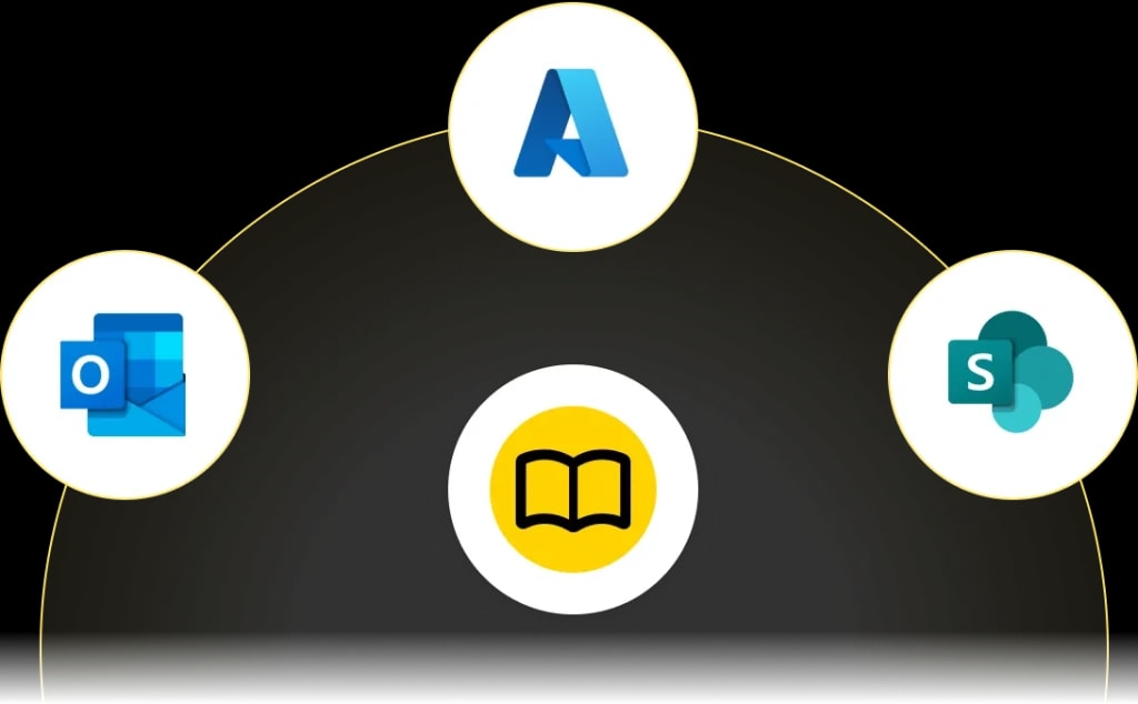Multiple contact books illustration