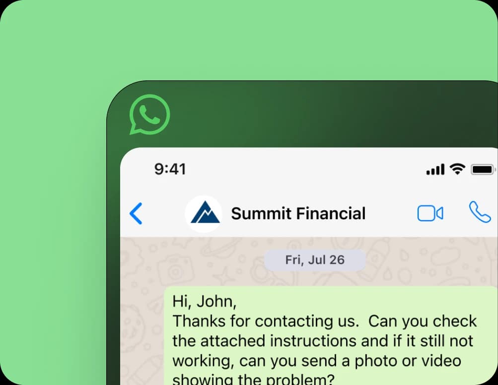 WhatsApp Business in Teams and Webex